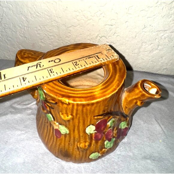 Vintage Made In Japan Ceramic Teapot With Grape & Vine - Picture 4 of 5